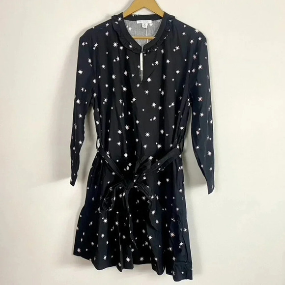 NWT Free Assembly Star Print Ruffle Dress - Picture 2 of 16